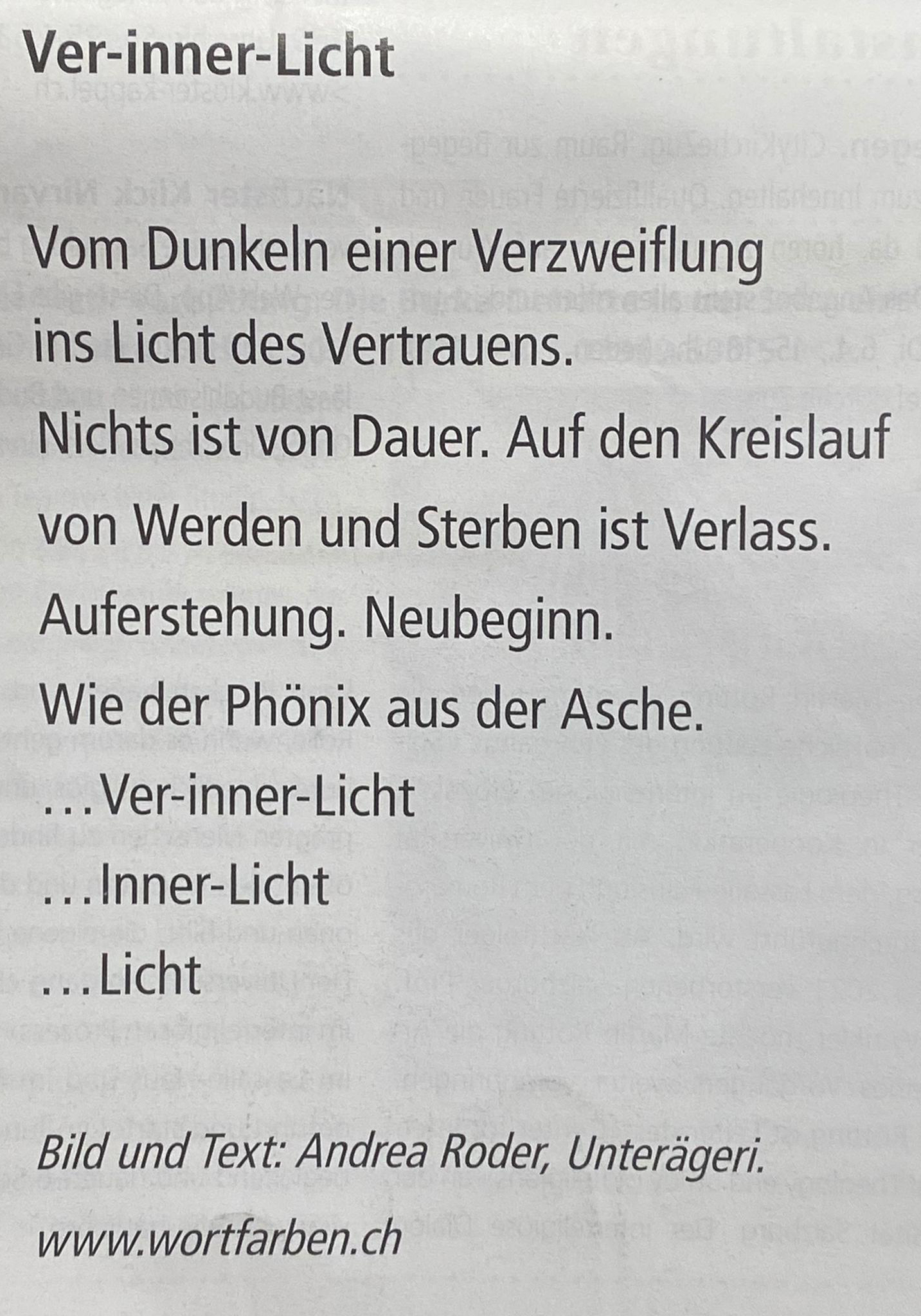 Pfarreiblatt Ostern