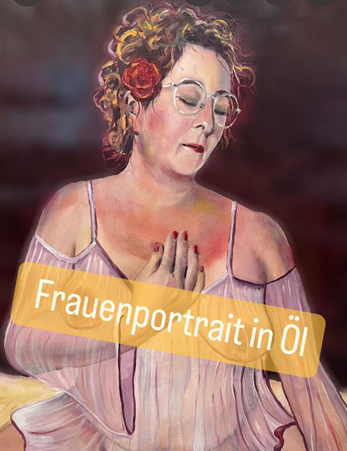 Frauenportrait in Öl - Mein Körper